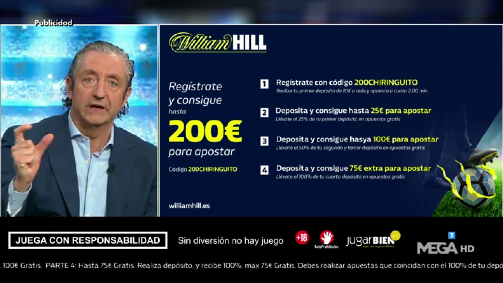 Josep te trae la mejor oferta de registro para que apuestes con William Hill