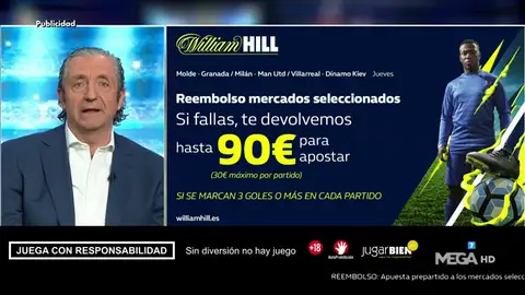 Josep te trae la mejor oferta de registro para que apuestes con William Hill Josep te trae la mejor oferta de registro para que apuestes con William Hill