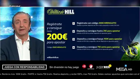 Josep te trae la mejor oferta de registro para que apuestes con William Hill Josep te trae la mejor oferta de registro para que apuestes con William Hill