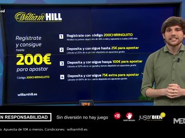 Richi Burgos te trae la mejor oferta de registro para que apuestes con William Hill