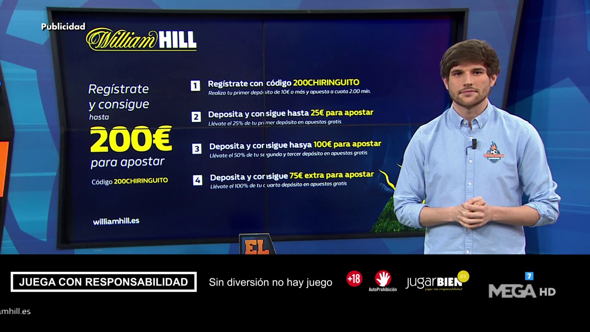 Richi Burgos te trae la mejor oferta de registro para que apuestes con William Hill