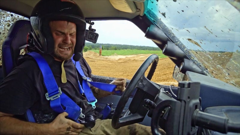 Justin muy emocionado tras la gesta de su pickup