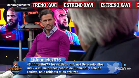"Las gafas, las chanclas, descalzo... En la vida he visto el espect&aacute;culo que se ha formado con Alves"