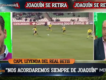"Va a ser una pena su retirada, nos acordaremos siempre de Joaquín" "Va a ser una pena su retirada, nos acordaremos siempre de Joaquín"