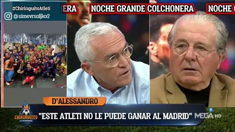 Jorge D'Alessandro: "Este Atleti no puede ganar al Real Madrid" Jorge D'Alessandro: "Este Atleti no puede ganar al Real Madrid"
