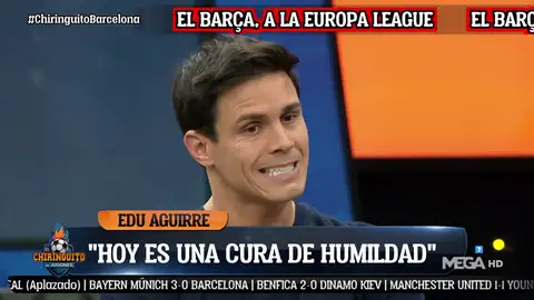 Edu Aguirre: "Estoy tremendamente feliz esta noche" Edu Aguirre: "Estoy tremendamente feliz esta noche"