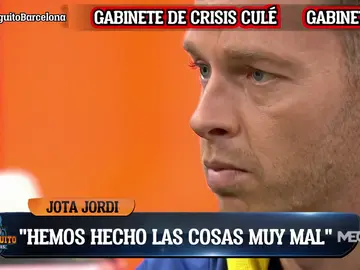 Jota Jordi, hundido tras la eliminación del Barcelona Jota Jordi, hundido tras la eliminación del Barcelona