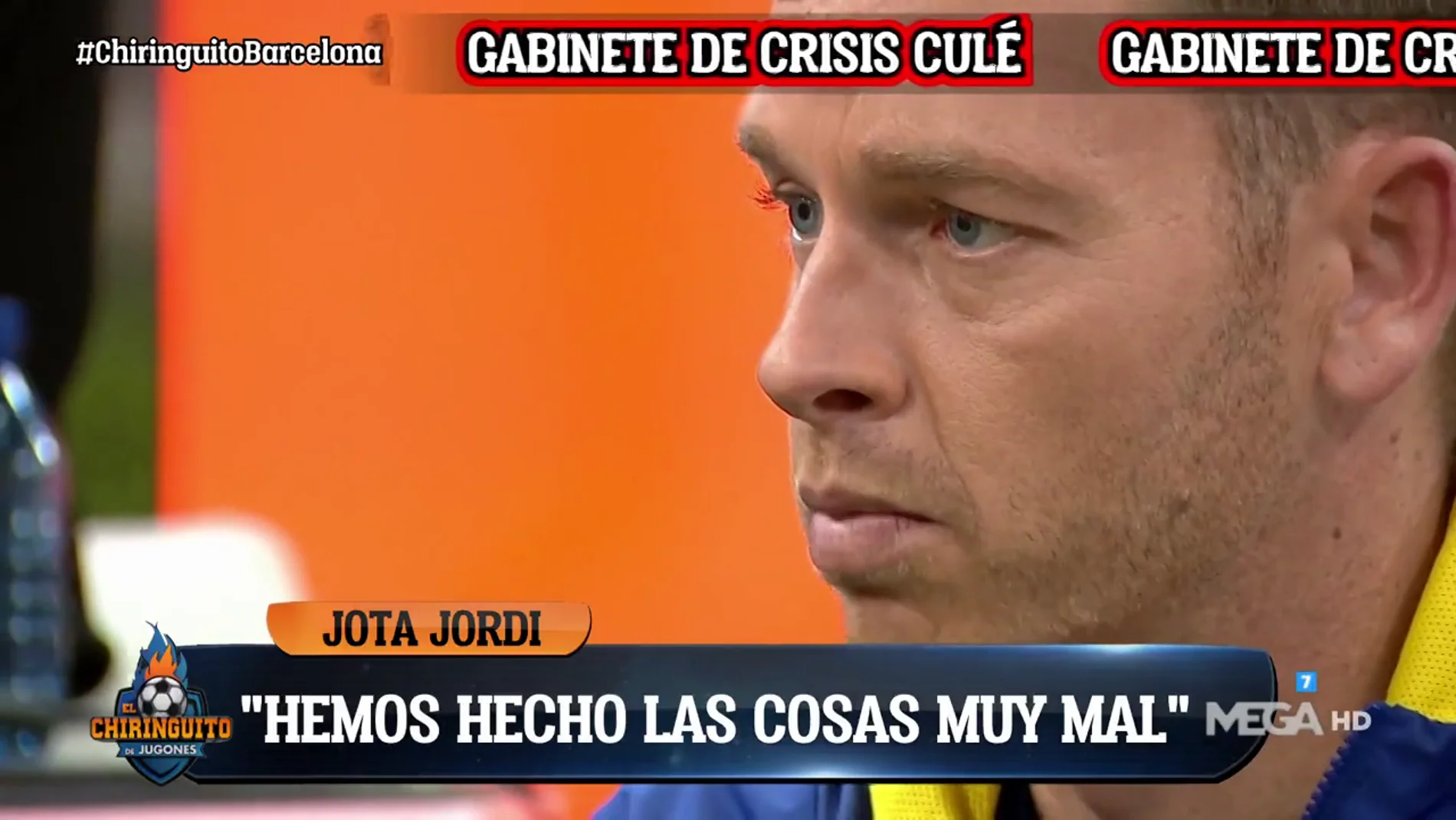 Jota Jordi, hundido tras la eliminación del Barcelona