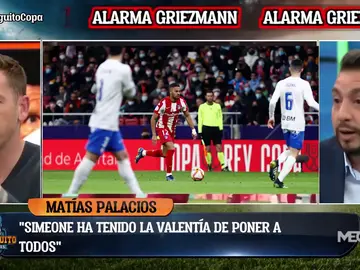 Matías Palacios: "Simeone ha sido valiente" Matías Palacios: "Simeone ha sido valiente"