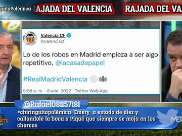 Josep Pedrerol: "El tuit del Valencia es victimista" Josep Pedrerol: "El tuit del Valencia es victimista"