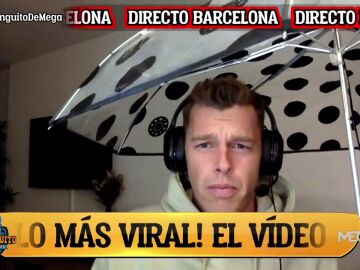 ¡Jota Jordi saca un paraguas 'anti-lloros' contra el madridismo!