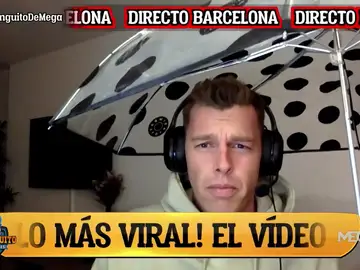 ¡Jota Jordi saca un paraguas &#39;anti-lloros&#39; contra el madridismo!