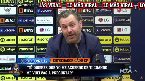 La rueda de prensa más surrealista en la vida de Sergio, nuevo entrenador del Cádiz La rueda de prensa más surrealista en la vida de Sergio, nuevo entrenador del Cádiz