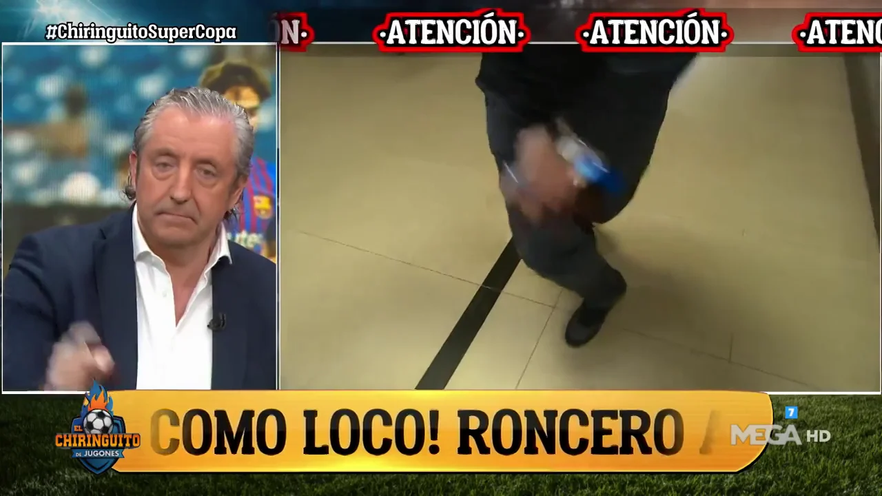 Roncero a punto de entrar al programa...&iexcl;y se arranca por sevillanas!