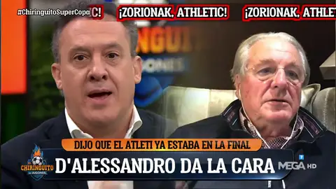 Edu Velasco: "D'Alessandro se lleva un zasca brutal porque el Athletic está en la final" Edu Velasco: "D'Alessandro se lleva un zasca brutal porque el Athletic está en la final"