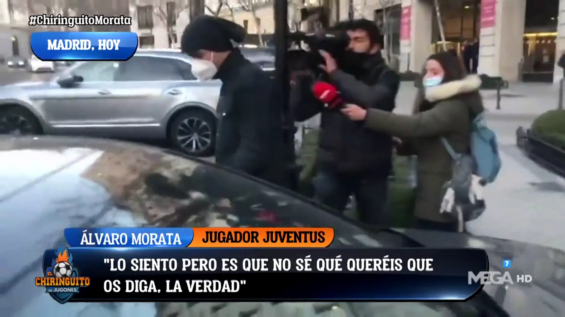 Morata, cazado en Madrid por su posible llegada al Barça: "No sé de qué me estáis hablando"