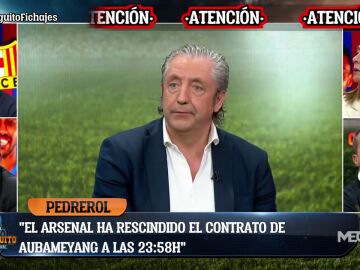 Josep Pedrerol: "El Arsenal ha rescindido el contrato de Aubameyang a las 23:58h"