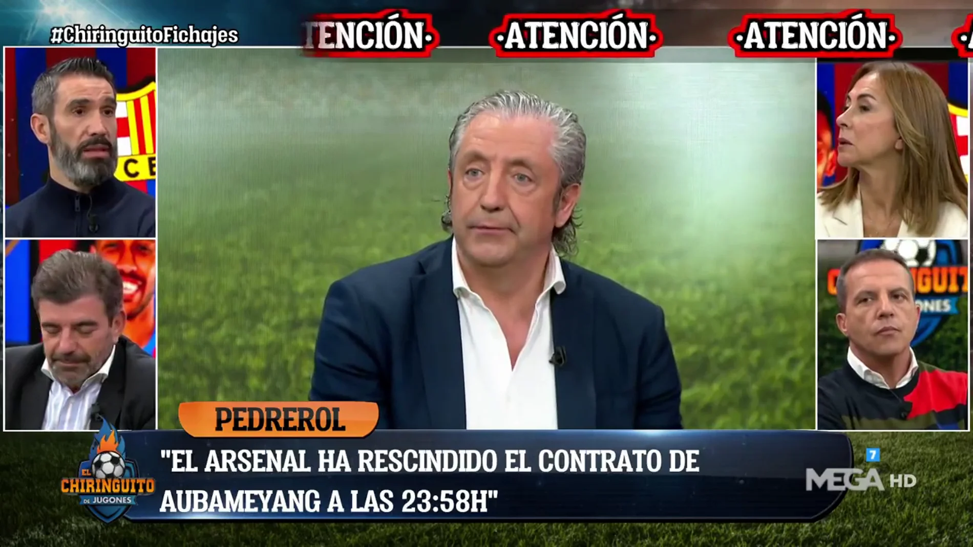 Josep Pedrerol: "El Arsenal ha rescindido el contrato de Aubameyang a las 23:58h"