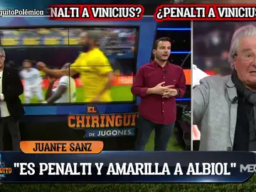 Juanfe Sanz: &quot;Para mí es penalti, pero no roja&quot;