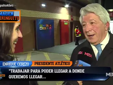 Enrique Cerezo: "Simeone aquí tiene tiempo para rato. Hasta cuando quiera" Enrique Cerezo: "Simeone aquí tiene tiempo para rato. Hasta cuando quiera"