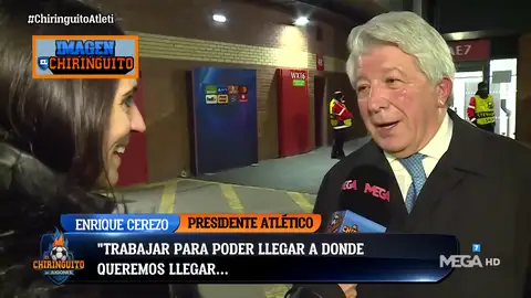 Enrique Cerezo: "Simeone aquí tiene tiempo para rato. Hasta cuando quiera" Enrique Cerezo: "Simeone aquí tiene tiempo para rato. Hasta cuando quiera"