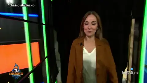 Carme Barceló, desatada en su llegada a plató Carme Barceló, desatada en su llegada a plató