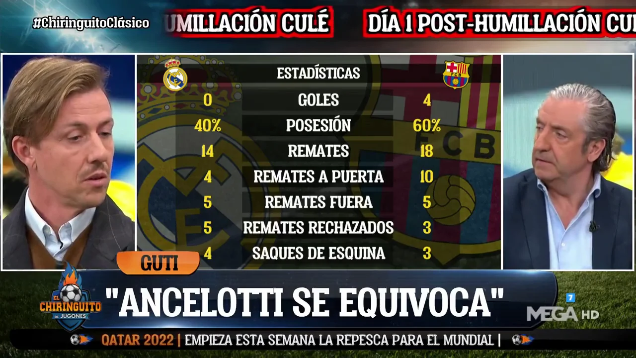 Guti: "Ayer pod&iacute;as dejar tocado al Bar&ccedil;a. El partido era m&aacute;s importante de lo que el Real Madrid pensaba"