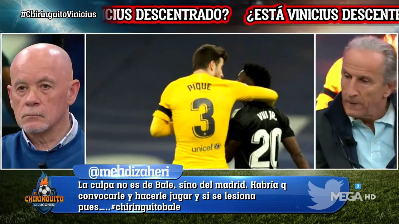 Pet&oacute;n: "Vinicius est&aacute; crispado. Le buscan su debilidad y entra al trapo"