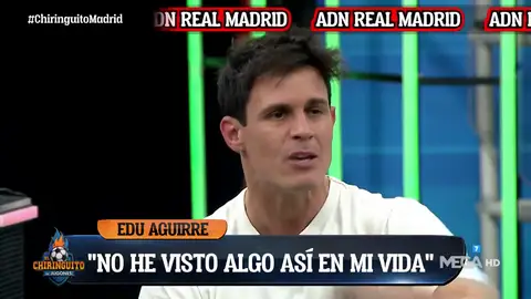 Edu Aguirre: "El fútbol y el Real Madrid son lo mejor que hay" Edu Aguirre: "El fútbol y el Real Madrid son lo mejor que hay"