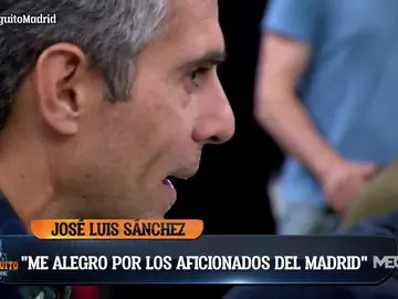 José Luis Sánchez: "Me alegro mucho por los madridistas" José Luis Sánchez: "Me alegro mucho por los madridistas"
