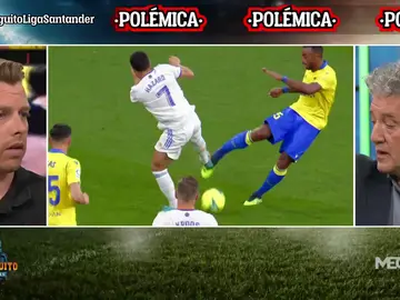 Rafa Guerrero: "La entrada de Hazard es roja" Rafa Guerrero: "La entrada de Hazard es roja"