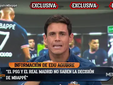 Edu Aguirre: "En el Madrid y PSG no conocen la decisión de Mbappé" Edu Aguirre: "En el Madrid y PSG no conocen la decisión de Mbappé"