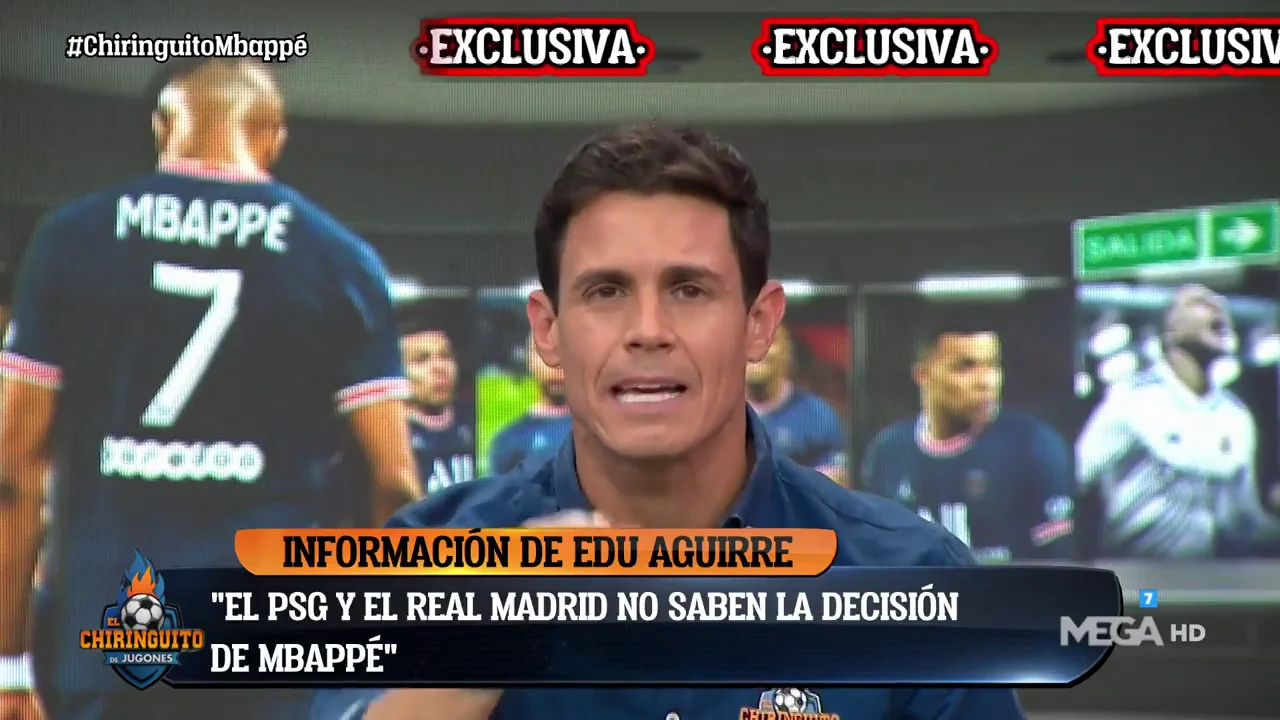 Edu Aguirre: "En el Madrid y PSG no conocen la decisi&oacute;n de Mbapp&eacute;"