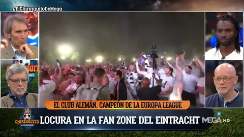 Locura en la Fan-Zone del Eintracht en Sevilla Locura en la Fan-Zone del Eintracht en Sevilla