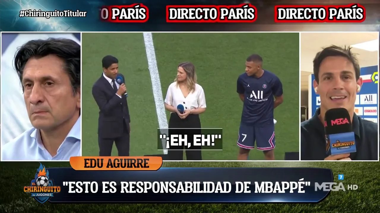 Edu Aguirre: "Mbapp&eacute; se ha re&iacute;do del Madrid"