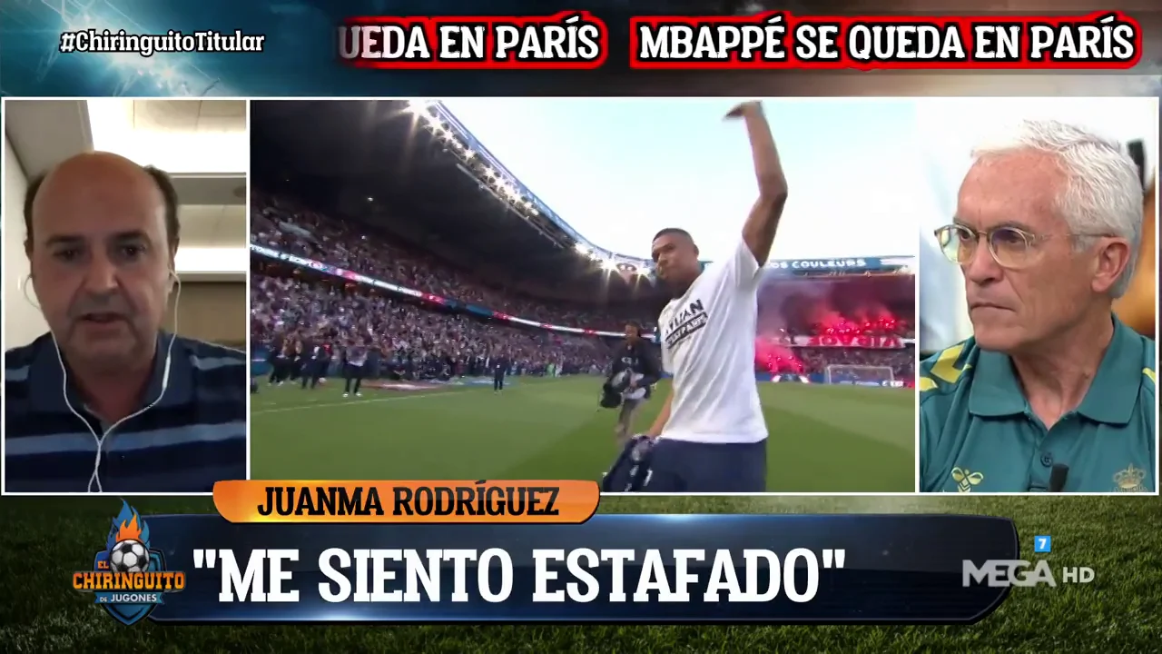 Juanma Rodr&iacute;guez: "Me siento estafado. Mbapp&eacute; ha utilizado al Madrid"