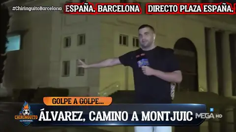 El camino de José Álvarez desde Plaza España hasta Montjuic El camino de José Álvarez desde Plaza España hasta Montjuic