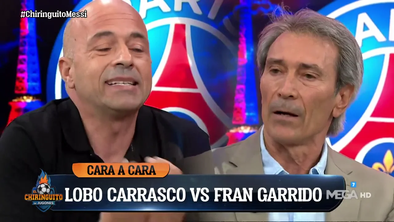 ¡Brutal cara a cara entre Lobo Carrasco y Fran Garrido por Leo Messi! ¡Brutal cara a cara entre Lobo Carrasco y Fran Garrido por Leo Messi!
