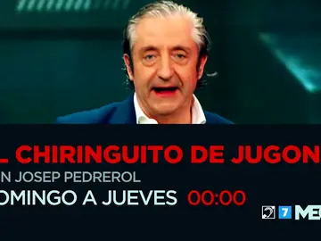 El domingo 14 vuelve Josep Pedrerol a 'El chiringuito' y lo hace con muchas novedades El domingo 14 vuelve Josep Pedrerol a 'El chiringuito' y lo hace con muchas novedades