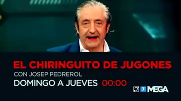 El domingo 14 vuelve Josep Pedrerol a 'El chiringuito' y lo hace con muchas novedades El domingo 14 vuelve Josep Pedrerol a 'El chiringuito' y lo hace con muchas novedades