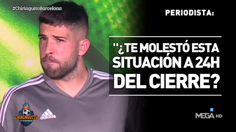 El palo de Jordi Alba al Barça