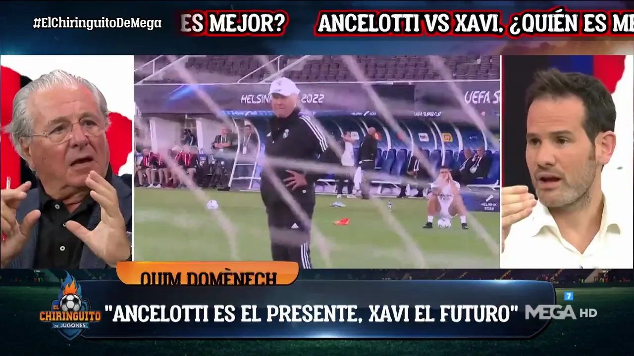 "Ancelotti es el presente y Xavi es el futuro" "Ancelotti es el presente y Xavi es el futuro"