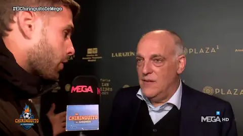 Tebas con ¡'El Chiringuito'! Tebas con ¡'El Chiringuito'!