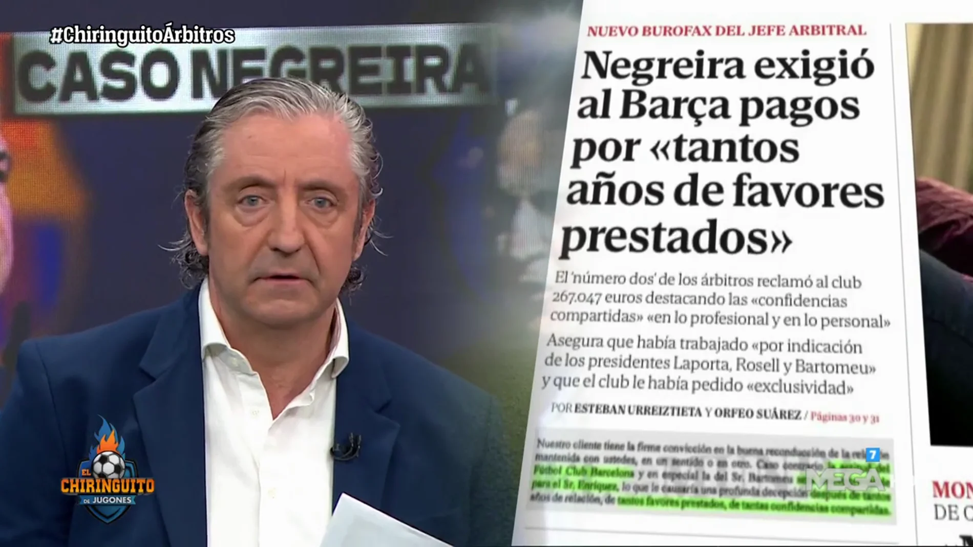 Negreira exigió al Barça pagos por...