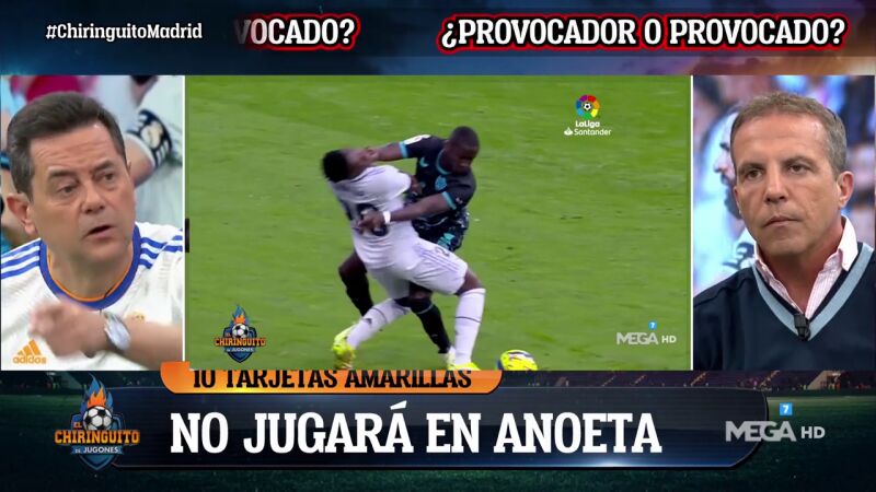 Roncero 'explota' por el trato arbitral a Vinicius