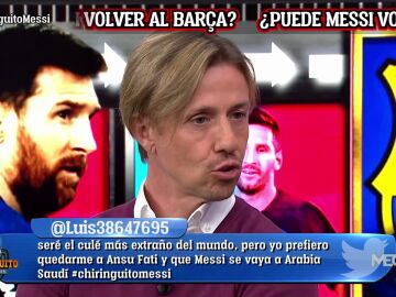 Guti aconseja a Messi que no vuelva al Barça