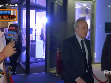 Florentino Pérez sale de la cena de directivas... ¿enfadado? Florentino Pérez sale de la cena de directivas... ¿enfadado?
