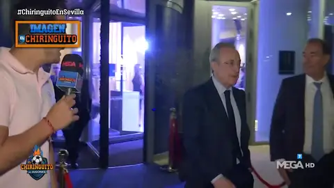 Florentino Pérez sale de la cena de directivas... ¿enfadado? Florentino Pérez sale de la cena de directivas... ¿enfadado?