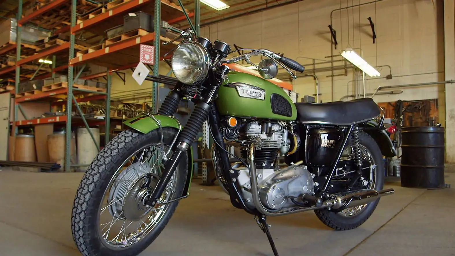 una Triumph Trohy 650 de 1970 Mega