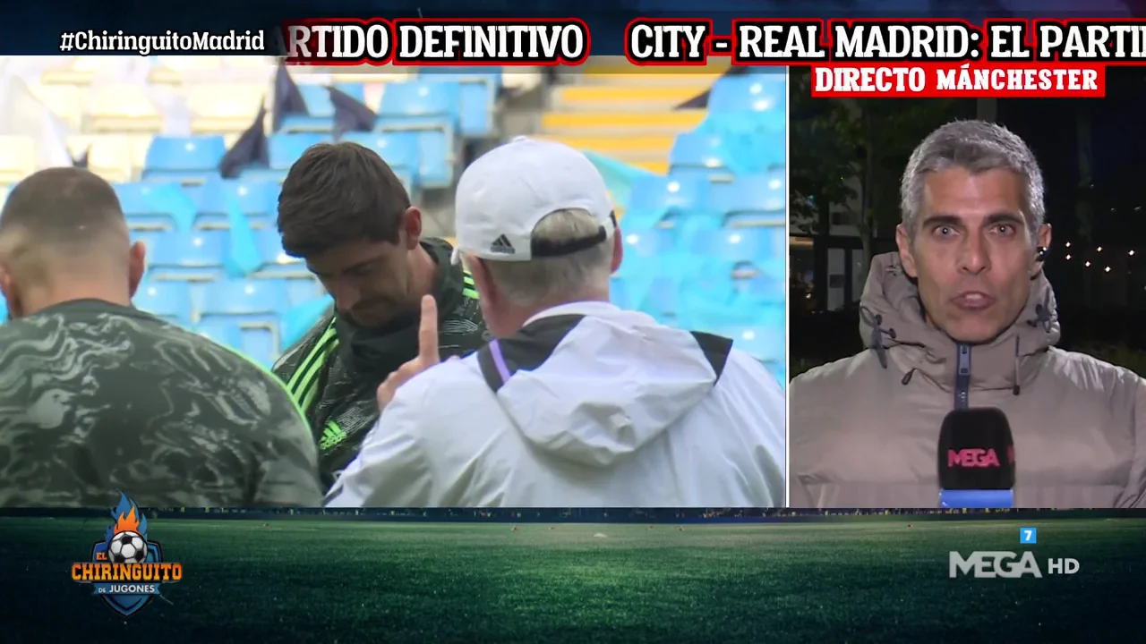 La charla de Ancelotti antes de medirse al City La charla de Ancelotti antes de medirse al City
